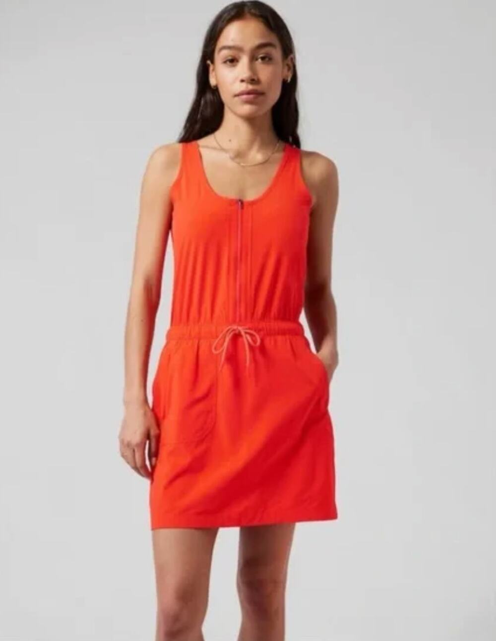 ATHLETA Expedition Dress Flame Orange 6
